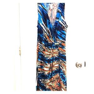 Sleeveless stretch knit dress.